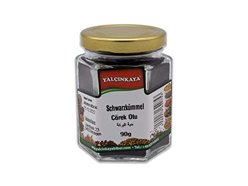 Yalçinkaya - Schwarzkümmel Ganz - 90g - Gewürze im Glas - ganze Samen - Schwarzer Kümmel Yalçinkaya - Schwarzkümmel Ganz - 90g - Gewürze im Glas - ganze Samen - Schwarzer Kümmel von Yalçinkaya