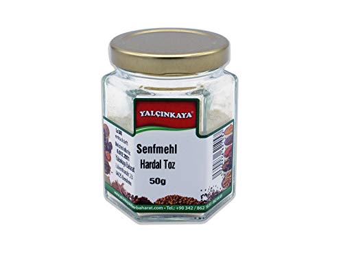 Yalçinkaya - Senfmehl - 50g - Gewürz im Glas - gemahlenes Senfpulver Gelb - Küchen Gewürzglas Yalçinkaya - Senfmehl - 50g - Gewürz im Glas - gemahlenes Senfpulver Gelb - Küchen Gewürzglas von Yalçinkaya