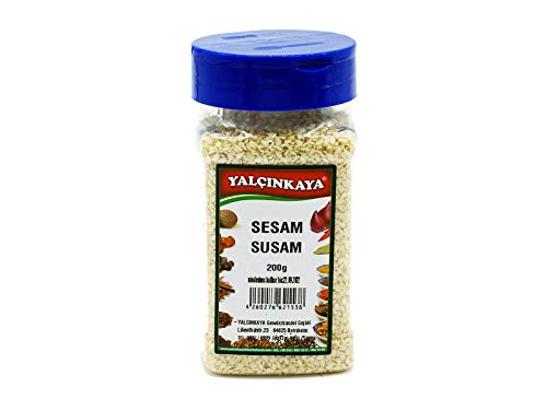 Yalçinkaya - Weißer Sesam - 200g - PET Box Gewürze - geschält - Premium Qualität Gewürz - Yalçinkaya - Weißer Sesam - 200g - PET Box Gewürze - geschält - Premium Qualität Gewürz - von Yalçinkaya