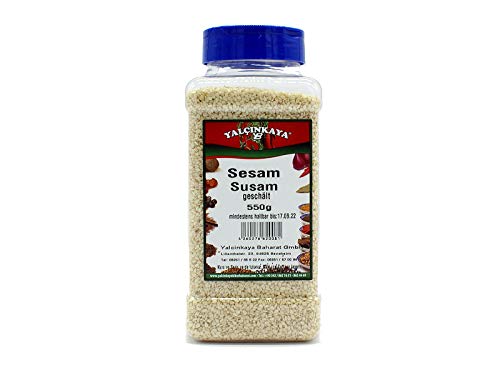 Yalçinkaya - Weißer Sesam - 550g - PET Box Gewürze - geschält - Premium Qualität Gewürz - Yalçinkaya - Weißer Sesam - 550g - PET Box Gewürze - geschält - Premium Qualität Gewürz - von Yalçinkaya