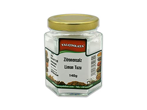 Yalçinkaya - Zitronensalz - 140g - Gewürze im Glas - Fisch Salz fein gemahlen - Glasgewürze Yalçinkaya - Zitronensalz - 140g - Gewürze im Glas - Fisch Salz fein gemahlen - Glasgewürze von Yalçinkaya