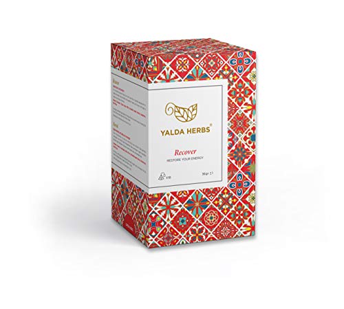 Yalda Herbs Recover 18 PLA Pyramid Tea bags Ginger Melange von Yalda Herbs