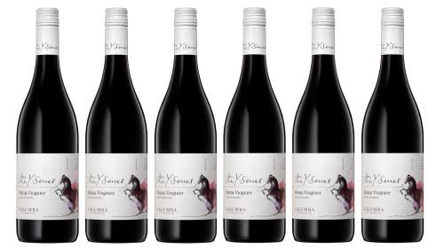 6x 0,75l - Yalumba - Y-Series - Shiraz & Viognier - South Australia W.O. - Australien - Rotwein trocken von Yalumba