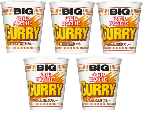 Nissin Cup Nudel Big Instant Ramen -Nudeln - Curry - Big 120g - Set von 5 Schalen von Yamako