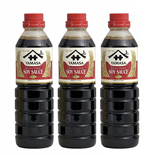 3er Pack YAMASA Sojasauce [3x 500ml] Soja Sauce aus Japan von Yamasa