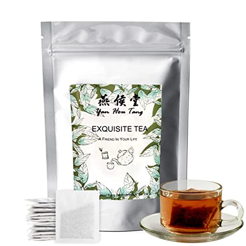 Yan Hou Tang Bio Chinesische Kräuter Beifuß Teebeutel Wiederverschließbare Packung Koffeinfrei 100 Stück von Yan Hou Tang