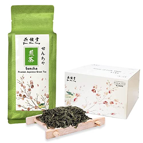 Yan Hou Tang Bio Japnese Sencha Grüner Tee Lose Blatt Blätter Tee König Decaffeinated 112 Gramm 4 oz von Yan Hou Tang