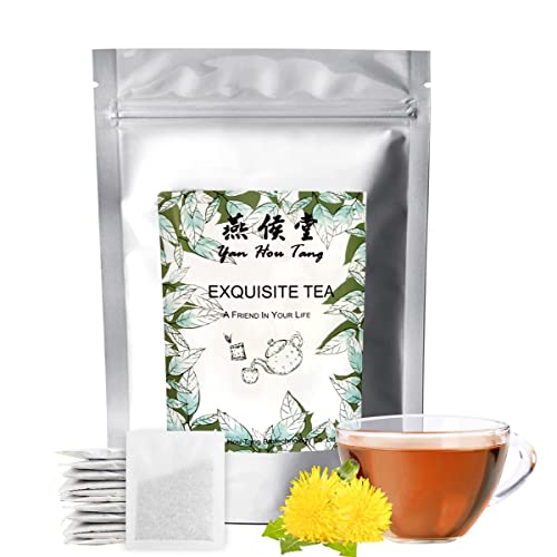 Yan Hou Tang Bio-Löwenzahnwurzel-Teebeutel 20 Counts Vitaminreiche Premium-Kräuter-Detox-Teebeutel zur Reinigung zur Stärkung der Immunität Koffeinfrei von Yan Hou Tang