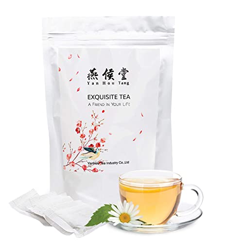 Yan Hou Tang Organic Chamomile Tea Bags Herbal Premium Flowers Naturally Caffeine-Free Support Digestive and Health 100 Counts von Yan Hou Tang