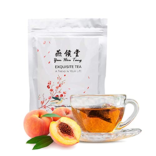 Yan Hou Tang Pfirsich Grüner Tee Taschen Mix Fruchtblume Tee Drink 50 Teebeutel von Yan Hou Tang