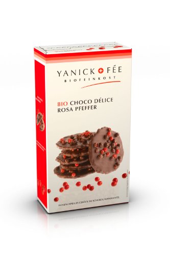 Yanick+Fee Choco Délice Rosa Pfeffer - Bio, 3er Pack (3 x 80 g Karton) - Bio von Yanick+Fee