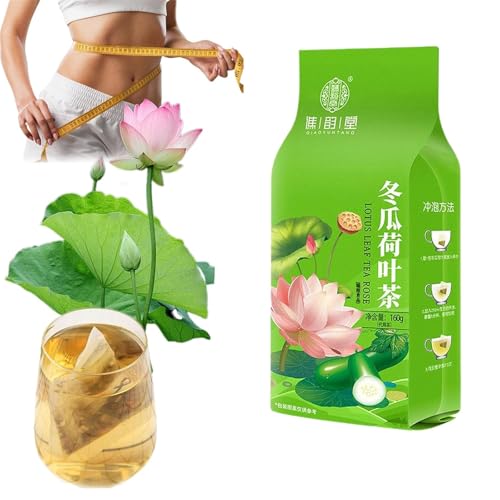 40Bags/Box Winter Melon Lotus Leaf Tea, Rose Lotus Leaf Tea Bags, Oil Cleansing Teas for Liver and Kidney, Natural Ingredients, 160g (1) von Yanobia