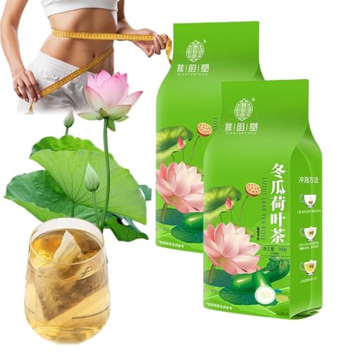 40Bags/Box Winter Melon Lotus Leaf Tea, Rose Lotus Leaf Tea Bags, Oil Cleansing Teas for Liver and Kidney, Natural Ingredients, 160g (2) von Yanobia