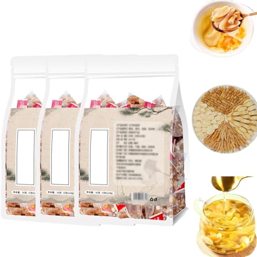 Yuanqi Four Treasures Tea, Ginseng Four Treasures Tea for Men, Chinese Kidney Care Tea, Herbal Nourishing Tea for Men (3 Box) von Yanobia