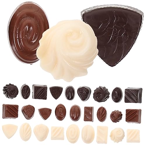 Yardwe 30 Stück Schokoladen-ornamente Biegbar Anzeige Künstliche Schokolade Bulk-schokolade Simulierte Schokolade Gefälschte Pralinen Dessert Aus Künstlichen Lebensmitteln Stütze Pvc Yardwe 30 Stück Schokoladen-ornamente Biegbar Anzeige Künstliche Schokolade Bulk-schokolade Simulierte Schokolade Gefälschte Pralinen Dessert Aus Künstlichen Lebensmitteln Stütze Pvc von Yardwe