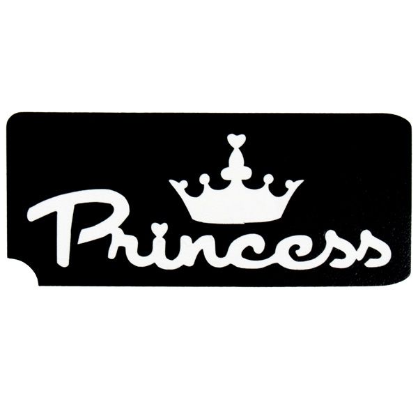 Princess Tattooschablone, der Hautschmuck für Prinzessinnen 6,5x3,5cm von Ybody