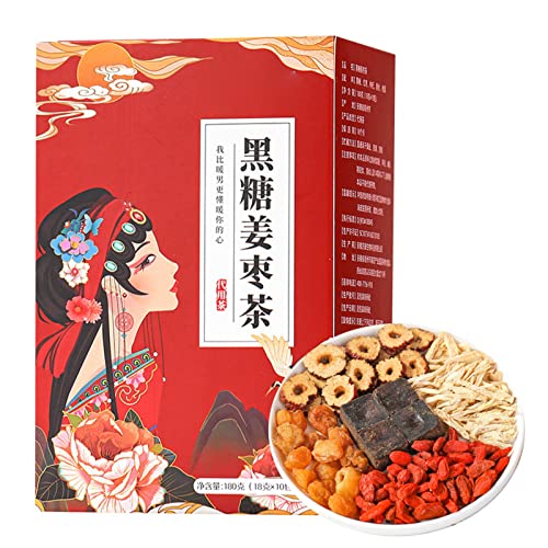 Yctze Schwarzer Zucker Ingwer Jujube Tee, Chinesischer Traditioneller Longan Wolfsbeere gesunder Tee brauner Zucker Ingwer roter Dattel Tee f¨¹r Home Office Hotel Yctze Schwarzer Zucker Ingwer Jujube Tee, Chinesischer Traditioneller Longan Wolfsbeere gesunder Tee brauner Zucker Ingwer roter Dattel Tee f¨¹r Home Office Hotel von Yctze