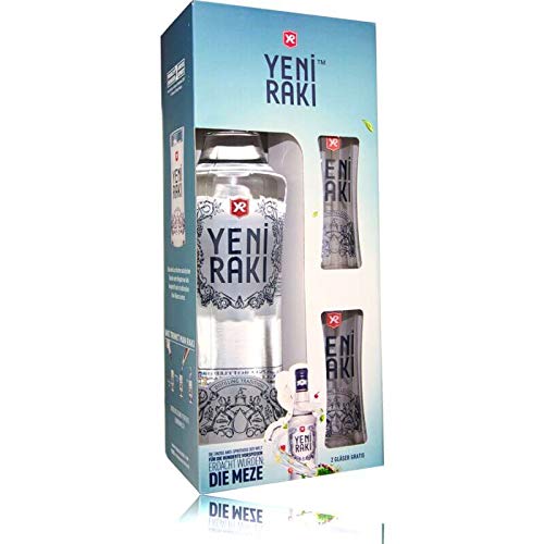 Yeni Raki 45% Vol. 0,7 l in Geschenkbox mit 2 Gläsern von GREAT BRITISH TRADING LIMITED