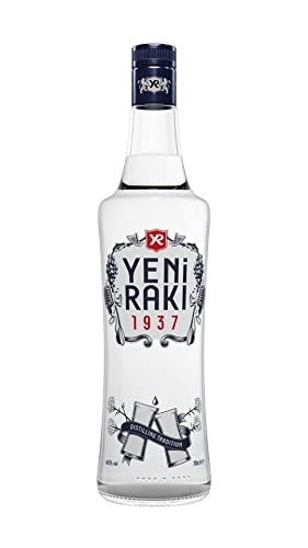 YENI RAKI – AUSGEWOGENE HARMONIE VON TRAUBEN UND ROSINEN – 1x0,7l Raki mit 45% vol. - Hergestellt in der Türkei | 700 ml (1er Pack) von Yeni Raki
