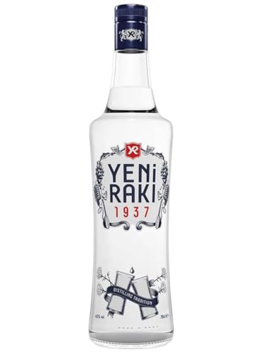 YENI RAKI – AUSGEWOGENE HARMONIE VON TRAUBEN UND ROSINEN – 1x0,7l Rakı mit 45% vol. - Hergestellt in der Türkei von Yeni Raki