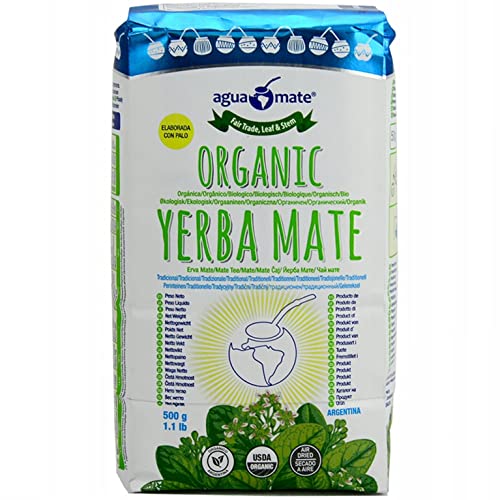 Aguamate Yerba Mate Tee Bio 500 g | Organic Mate Tee aus Argentinien | Detox und Energie Getränk von Yerbee