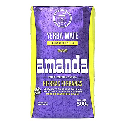 Amanda Yerba Mate Tee Compuesta Hierbas 0.5kg | Mate Tee aus Argentinien | Detox und Energie Getränk von Yerbee