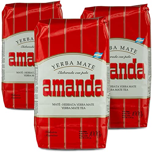 Amanda Yerba Mate Tee Tradicional 3kg | Mate Tee aus Argentinien | Detox und Energie Getränk von Yerbee