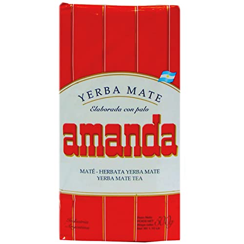 Amanda Yerba Mate Tee Tradicional Gepresste Verpackung 0.5kg | Mate Tee aus Argentinien | Detox und Energie Getränk von Yerbee