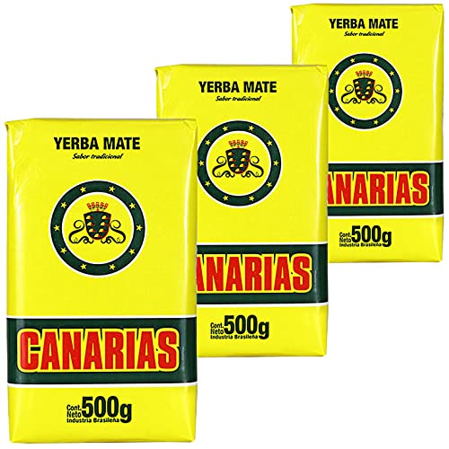 Canarias Yerba Mate Tradicional 1.5 kg (500g x 3) | Mate Tee aus Brasilien - die Reifezeit beträgt 12 Monate | Detox und Energie Getränk von Yerbee