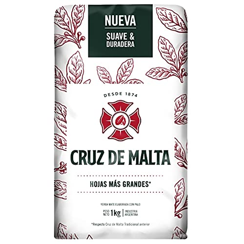 Cruz de Malta Yerba Mate Tradicional 1 kg - Mate Tee aus Argentinien - die Reifezeit beträgt 24 Monate von Yerbee