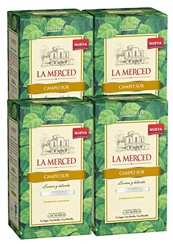 La Merced CAMPO SUR - Yerba Mate 2kg (4x500g) Value Bundle von 4x La Merced CAMPO SUR Yerba Mate von Yerbee