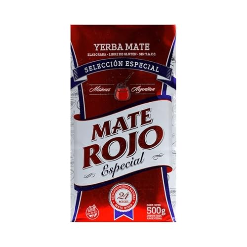 Mate Rojo Yerba Mate Tee Seleccion Especial 500g - die Reifezeit beträgt 12 bis 24 Monate | Detox und Energie Getränk von Yerbee