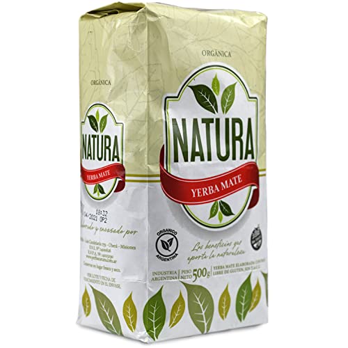 Natura Yerba Mate Tee Organica 500g | Yerba Mate aus Argentinien | Detox und Energie Getränk von Yerbee