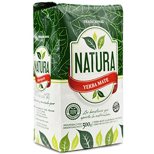 Natura Yerba Mate Tee Tradicional 500g | Yerba Mate aus Argentinien | Detox und Energie Getränk von Yerbee