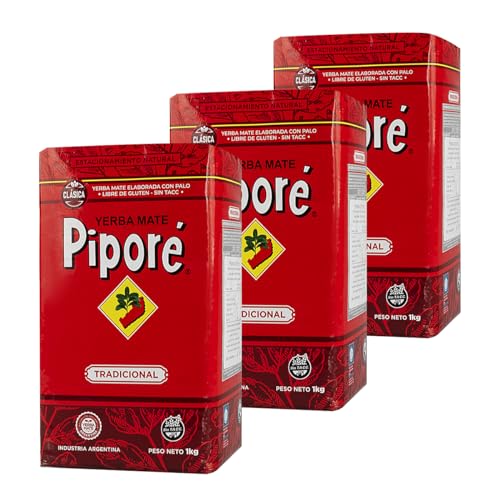 Pipore Yerba Mate Tee Tradicional 3 kg | Mate Tee aus Argentinien | Detox und Energie Getränk von Yerbee