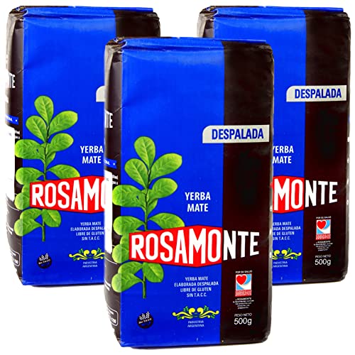 Rosamonte Yerba Mate Tee Despalada 1.5kg (3x500g) - die Reifezeit beträgt 12 bis 18 Monate | Detox und Energie Getränk von Yerbee