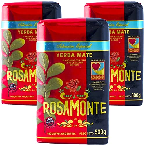 Rosamonte Yerba Mate Tee Seleccion Especial 1.5kg (3x500g) - die Reifezeit beträgt 12 bis 24 Monate | Detox und Energie Getränk von Yerbee