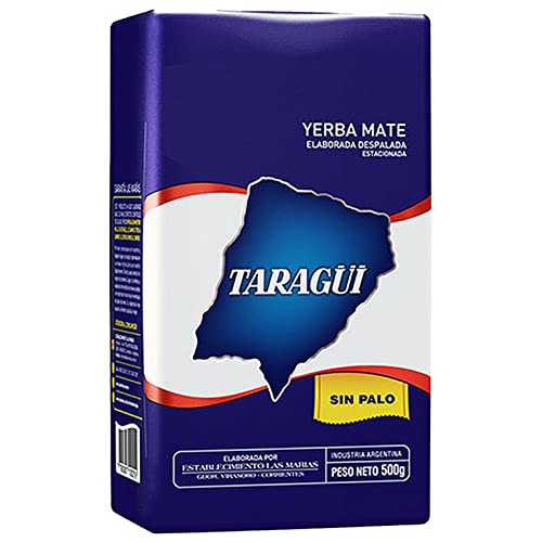 Taragui Yerba Mate Tee Elaborada Sin Palo (Despalada) 500g | Mate Tee aus Argentinien - die Reifezeit beträgt 12 Monate | Detox und Energie Getränk von Yerbee