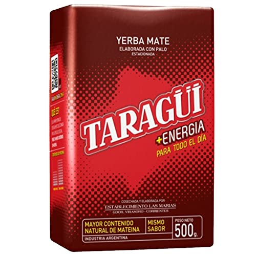 Taragui Yerba Mate Tee Energia 500g | Mate Tee aus Argentinien - die Reifezeit beträgt 12 Monate | Detox und Energie Getränk Taragui Yerba Mate Tee Energia 500g | Mate Tee aus Argentinien - die Reifezeit beträgt 12 Monate | Detox und Energie Getränk von Yerbee