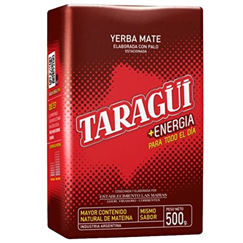 Taragui Yerba Mate Tee Energia 500g | Mate Tee aus Argentinien - die Reifezeit beträgt 12 Monate | Detox und Energie Getränk von Yerbee