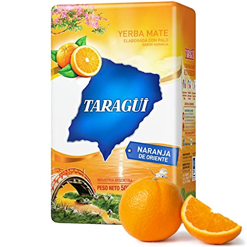 Taragui Yerba Mate Tee Naranja de Oriente - Orange 500g | Mate Tee aus Argentinien - die Reifezeit beträgt 12 Monate | Detox und Energie Getränk von Yerbee