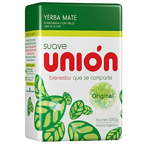Union Suave Yerba Mate Tradicional Original 1kg | Mate Tee aus Argentinien - die Reifezeit beträgt 12 Monate | Detox und Energie Getränk von Yerbee