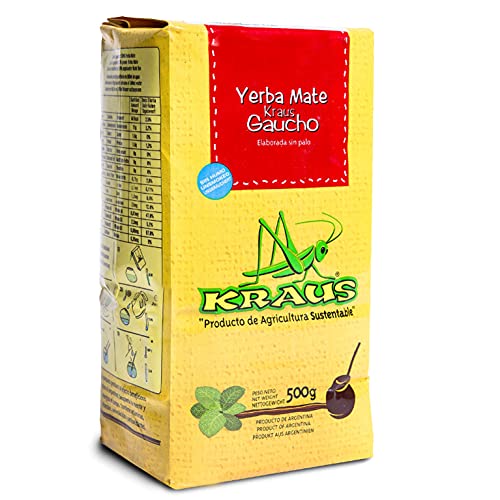 Yerba Mate Tee Kraus Sin Palo 0.5 kg Mate Tee aus Argentinien | Detox und Energie Getränk von Yerbee
