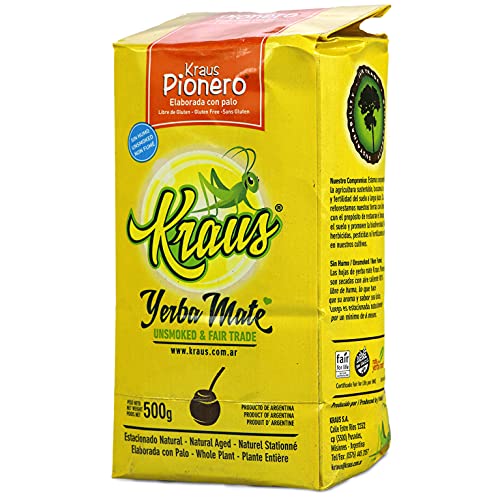 Yerba Mate Tee Kraus Suave 0.5 kg Mate Tee aus Argentinien | Detox und Energie Getränk von Yerbee