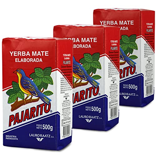 Yerba Mate Tee Pajarito Traditional 1.5 kg (3 x 500g) | Yerba Mate aus Paraguay | Detox und Energie Getränk von Yerbee