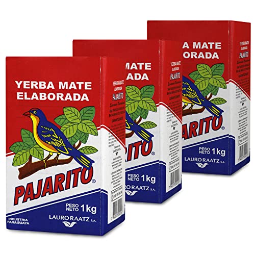Yerba Mate Tee Pajarito Traditional 3 kg (3 x 1kg) | Yerba Mate aus Paraguay | Detox und Energie Getränk von Yerbee
