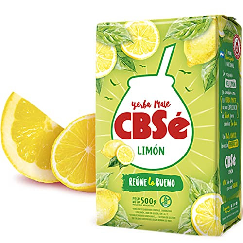 CBSé Yerba Mate Tee Limon/Zitrone 500g + Geschenk Probe (40g) : Reich an Antioxidantien, Vitaminen, beschleunigt den Stoffwechsel, zuckerfrei | Argentinien von Yerbox