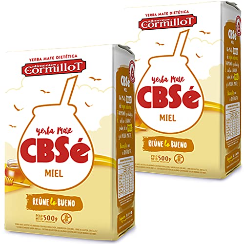 🌿 CBSé Yerba Mate Tee Miel / Honig 1kg (500g x 2) + Geschenk Probe (40g) 🌿: Reich an Antioxidantien, Vitaminen, beschleunigt den Stoffwechsel, zuckerfrei 🧉| Argentinien 🇦🇷 von Yerbox
