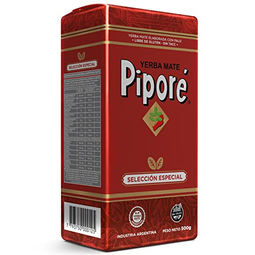 Pipore Yerba Mate Tee Especial 500g + Geschenk Probe (40g):Reich an Antioxidantien und Vitaminen, beschleunigt den Stoffwechsel, zuckerfrei | Argentinien von Yerbox