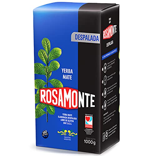 Rosamonte Yerba Mate Tee Despalada 1kg (1000g) + Geschenk Probe (40g):Reich an Antioxidantien und Vitaminen, beschleunigt den Stoffwechsel, zuckerfrei | Argentinien von Yerbox